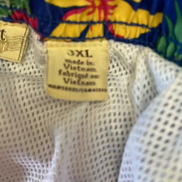 Paradise Island 3XL Men Island Mesh Lined Swim Trunks Board Shorts Surf Tropical - Picture 6 of 6